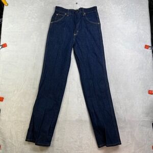 Vintage Iron Wood Western Jeans Women's Dark Blue Denim Regular USA Made W25 NWT